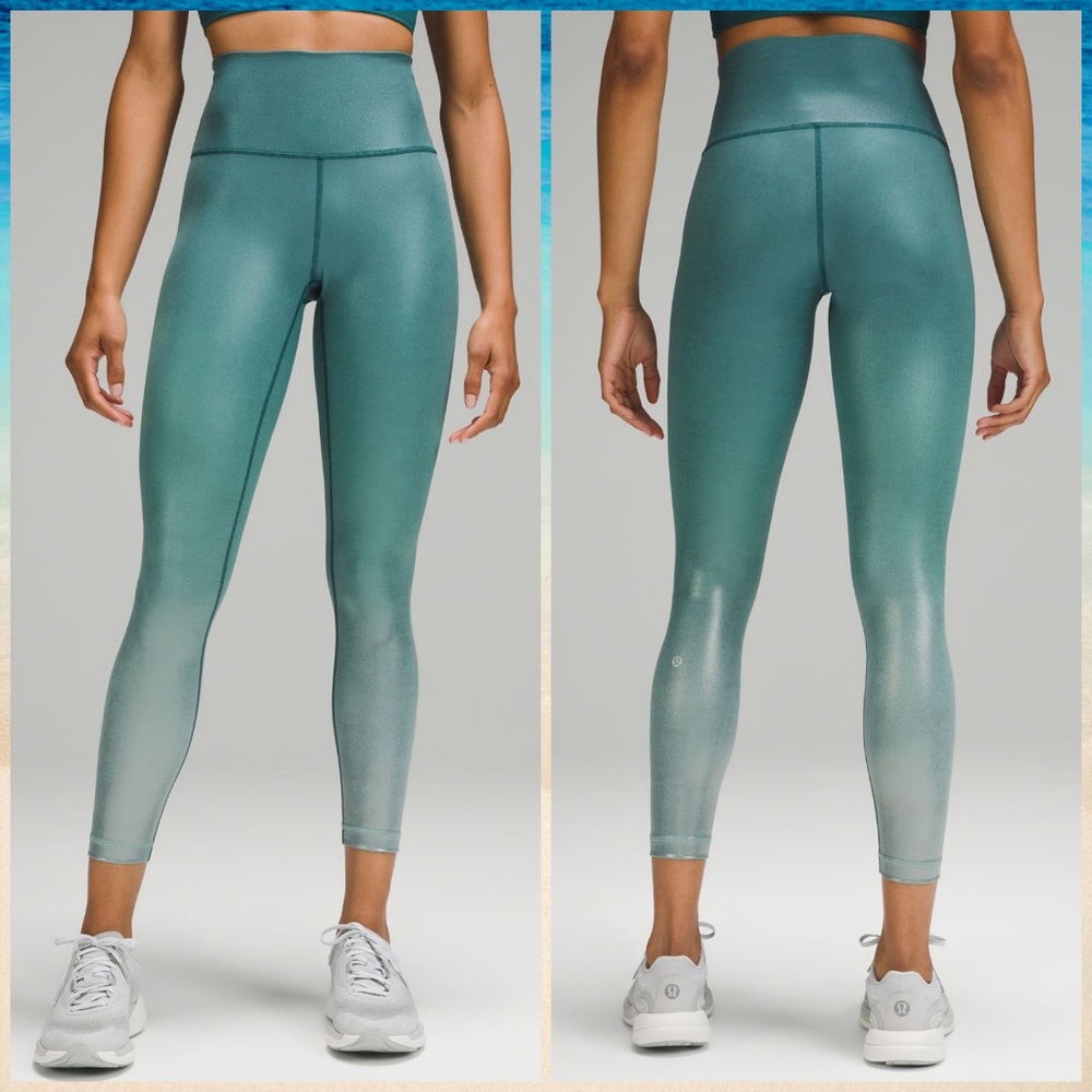 lululemon athletica Ombre Teal High-Rise Leggings